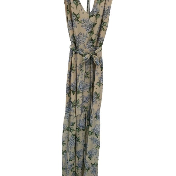 Dress Forum Dresses & Skirts - DRESS FORUM MAXI FLORAL BOHO LARGE MAXI DRESS BELTED OPEN BACK